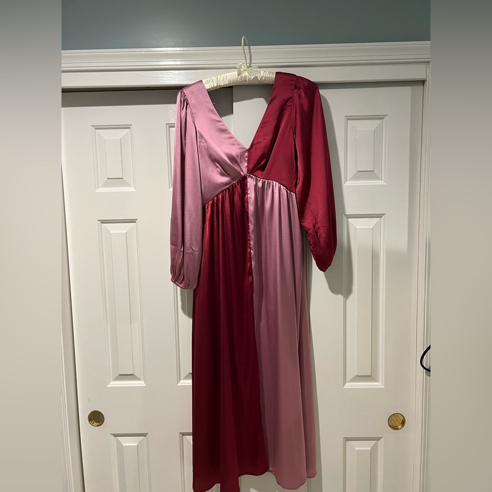 Anthropologie / Porridge Pink and Red Dress. Worn Once
